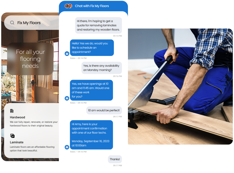 Convert website visitors with an AI chatbot